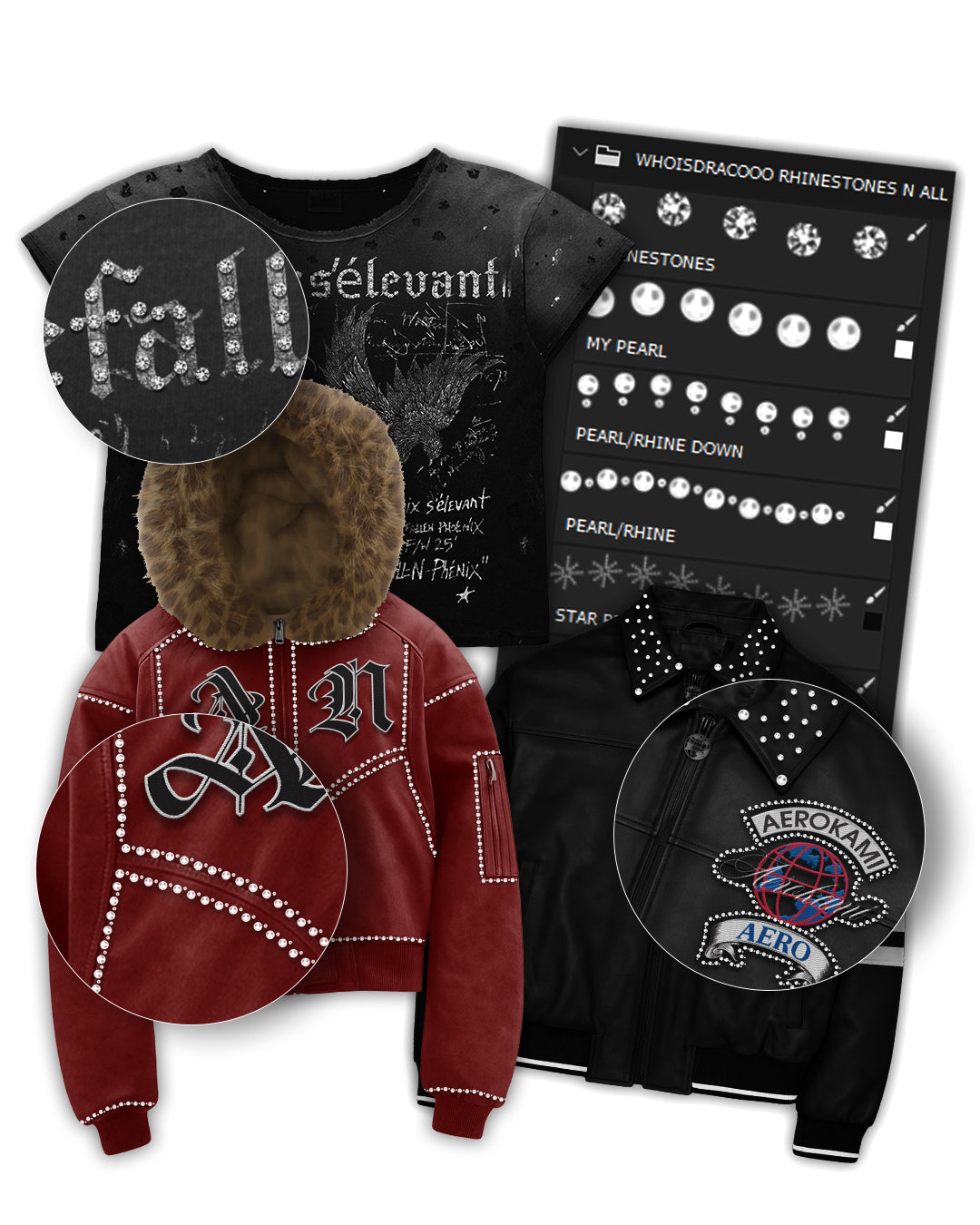 Rhinestone/ Pearl Brush Pack